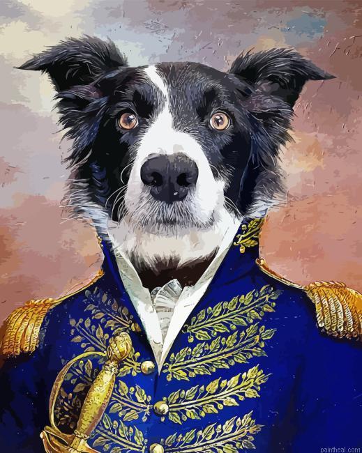 The admiral dog in blue dress painting by numbers.jpeg