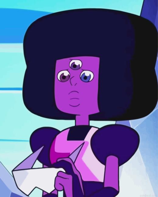 The alien garnet steven universe painting by numbers.jpeg