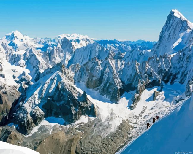 The alps in france and the mont blanc painting by numbers.jpeg