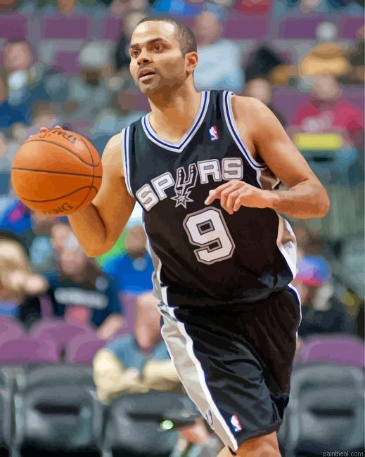 The basketball player tony parker painting by numbers.jpeg