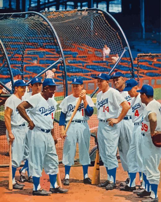 The brooklyn dodgers baseball players painting by numbers.jpeg