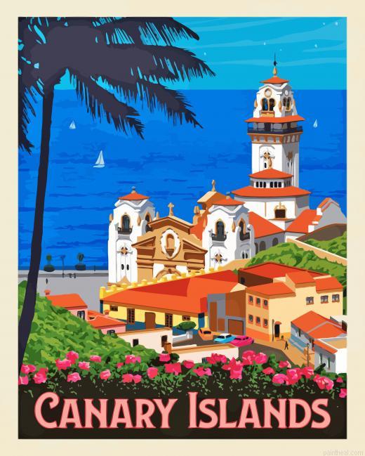 The canary islands poster painting by numbers.jpeg