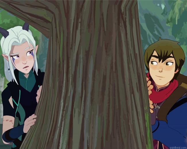The dragon prince animation characters painting by numbers.jpeg