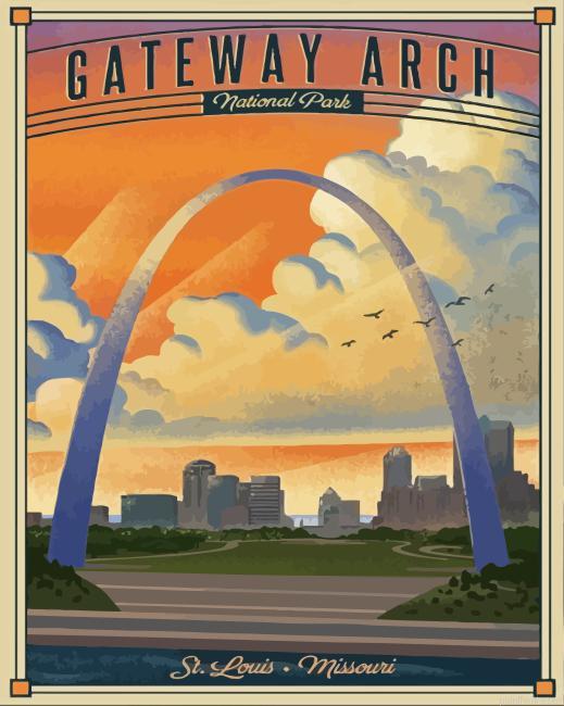 The gateway arch national park painting by numbers.jpeg