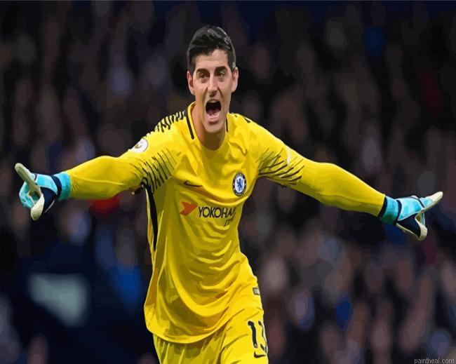 The goalkeeper thibaut courtois painting by numbers.jpeg