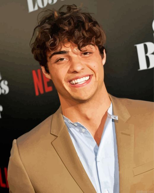 The handsome actor noah centineo painting by numbers.jpeg
