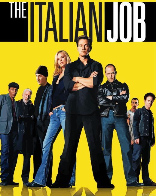 The italian job movie poster painting by numbers.jpeg