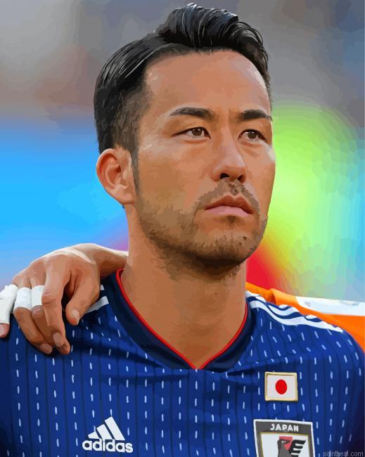 The japanese player maya yoshida painting by numbers.jpeg
