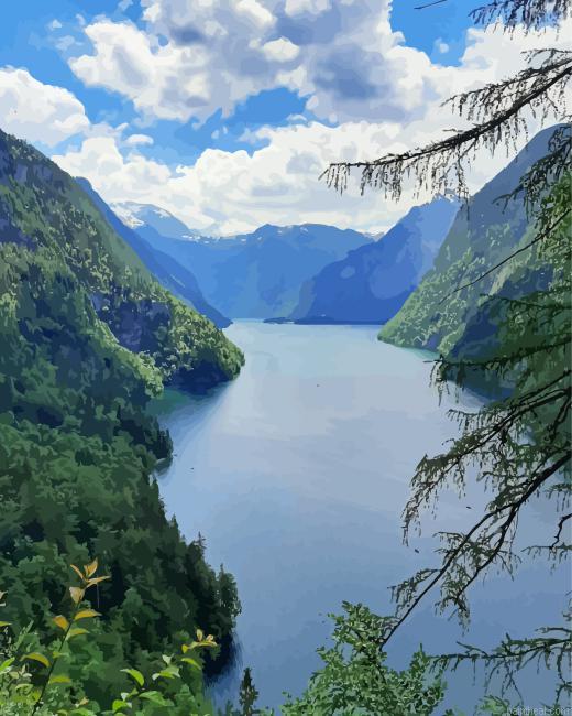 The konigssee lake painting by numbers.jpeg