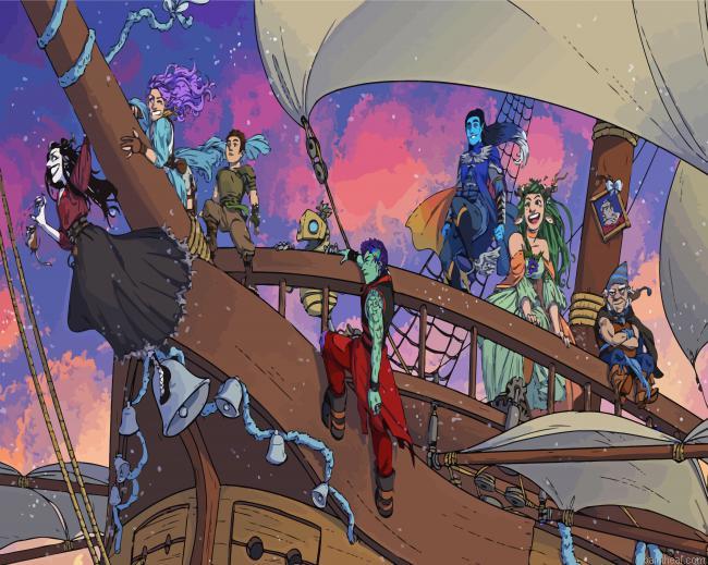 The legend of vox machina characters art painting by numbers.jpeg