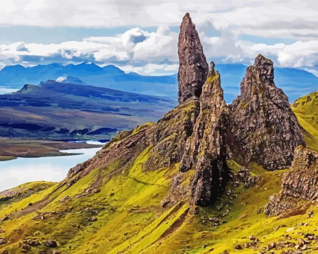The old man of storr hill in scotland painting by numbers.jpeg