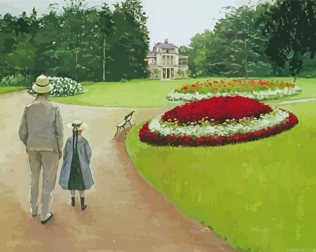 The park of the caillebotte property at yerres by gustave caillebotte painting by numbers.jpeg