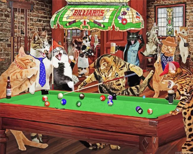 The snooker cats painting by numbers.jpeg