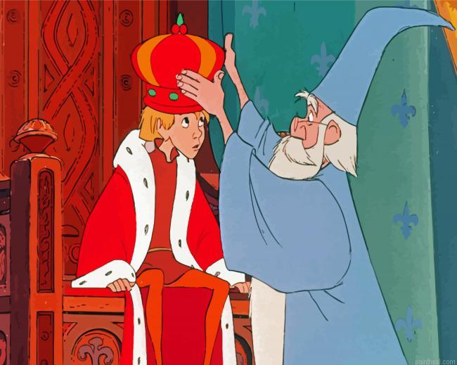 The sword in the stone arthur and merlin painting by numbers.jpeg