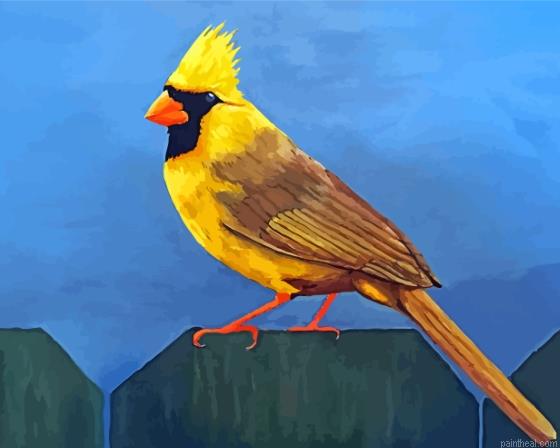 The yellow cardinal painting by numbers.jpeg