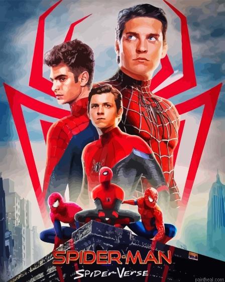 Three spidermen poster painting by numbers.jpeg