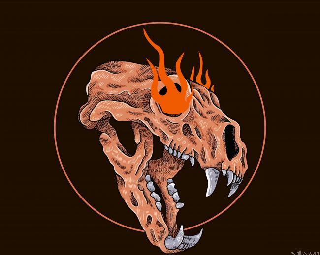 Tiger skull illustration painting by numbers.jpeg