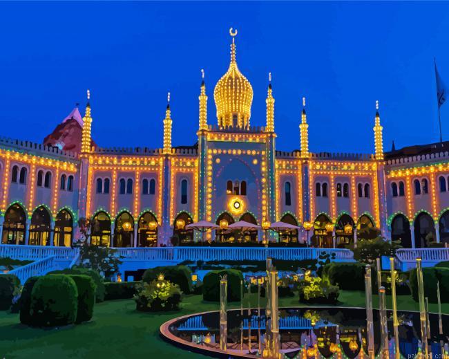 Tivoli gardens building at night painting by numbers.jpeg