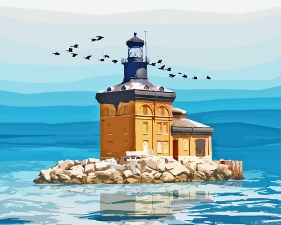 Toledo harbor lighthouse ohio painting by numbers.jpeg
