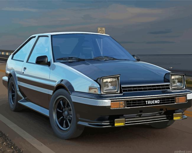 Toyota ae86 trueno classic car painting by numbers.jpeg