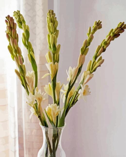 Tuberose in vase painting by numbers.jpeg