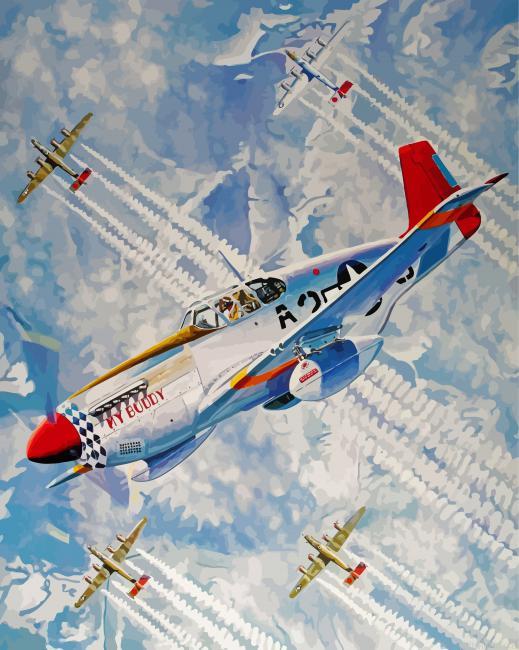 Tuskegee airmen planes art painting by numbers.jpeg