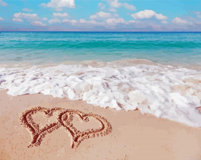 Two hearts on beach painting by numbers.jpeg
