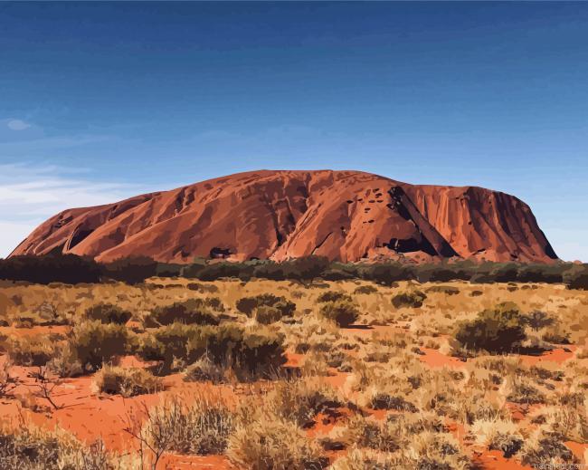 Uluru in the australian outback painting by numbers.jpeg