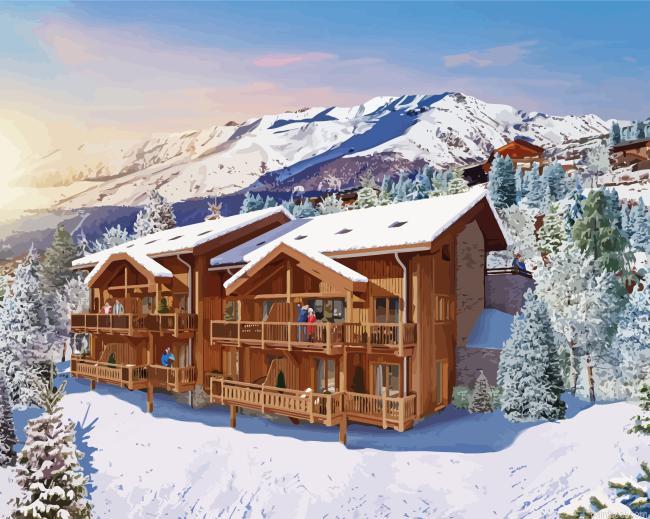 Vars ski resort cottage painting by numbers.jpeg
