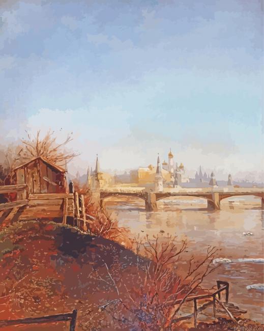 View of the moscow kremlin savrasov painting by numbers.jpeg