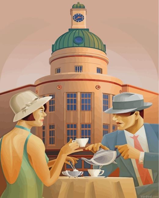 Vintage couple having tea painting by numbers.jpeg