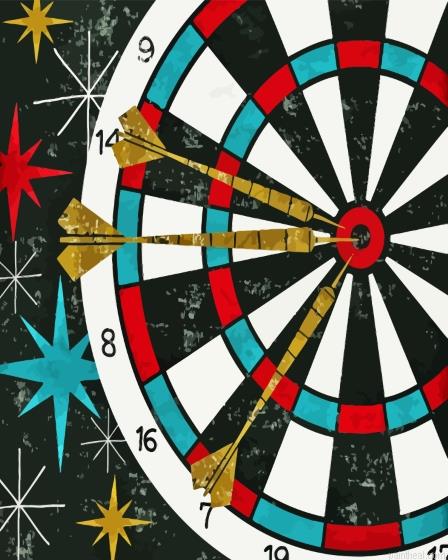Vintage dart board painting by numbers.jpeg