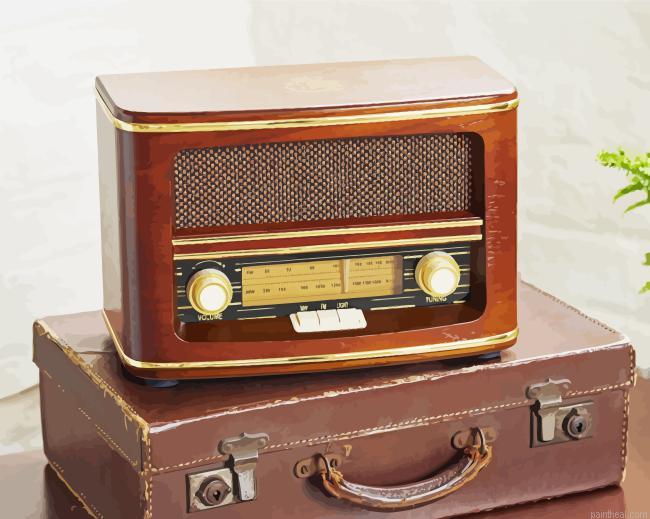 Vintage radio painting by numbers.jpeg