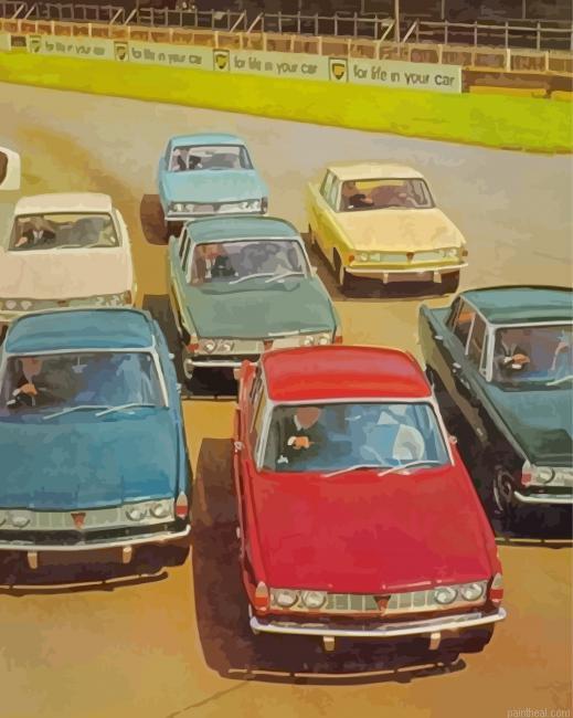 Vintage rover p6 cars painting by numbers.jpeg