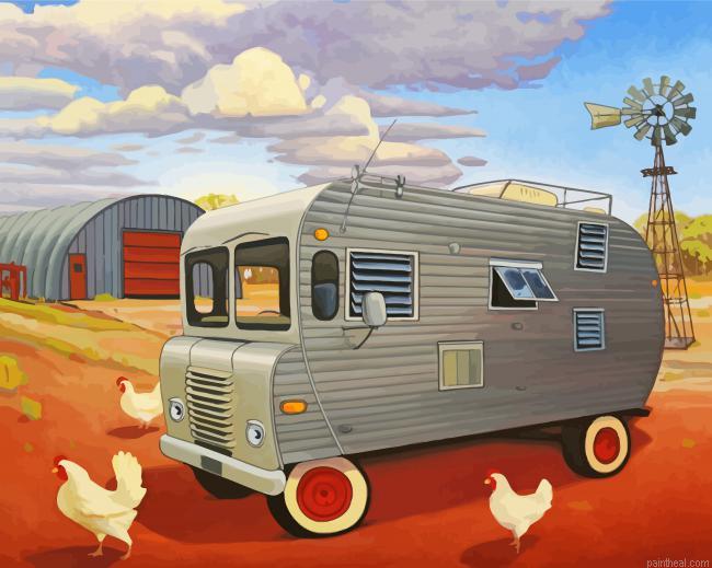 Vintage trailer and chickens painting by numbers.jpeg