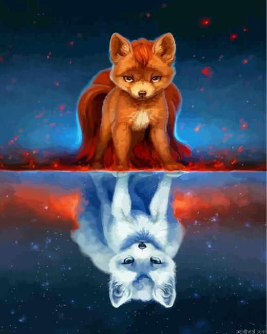 Vulpix water reflection painting by numbers.jpeg