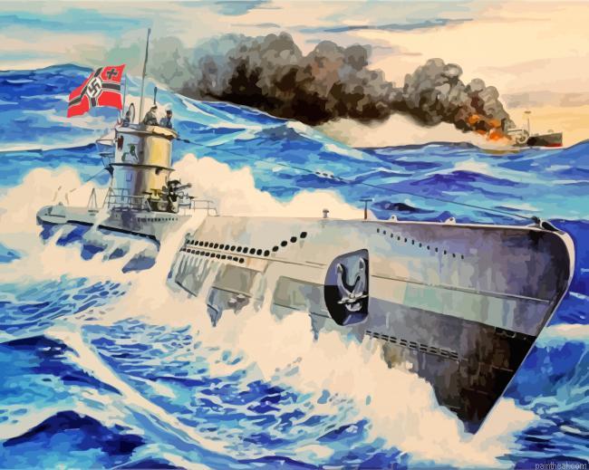 Ww2 german uboat painting by numbers.jpeg