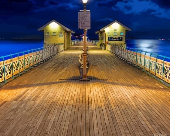 Wales penarth pier at night painting by numbers.jpeg