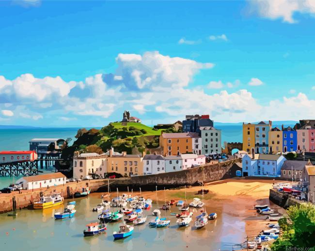 Wales saundersfoot bay painting by numbers.jpeg