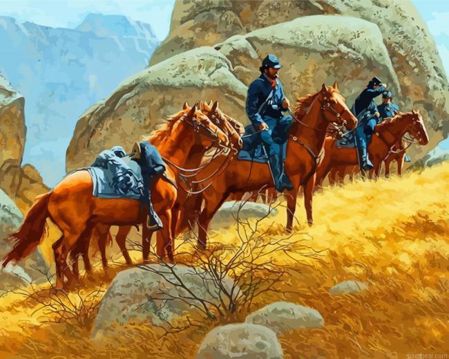 Western us cavalry painting by numbers.jpeg