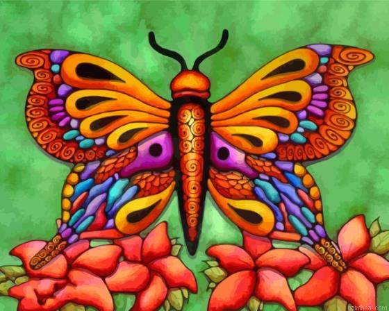 Whimsical butterfly art painting by numbers.jpeg