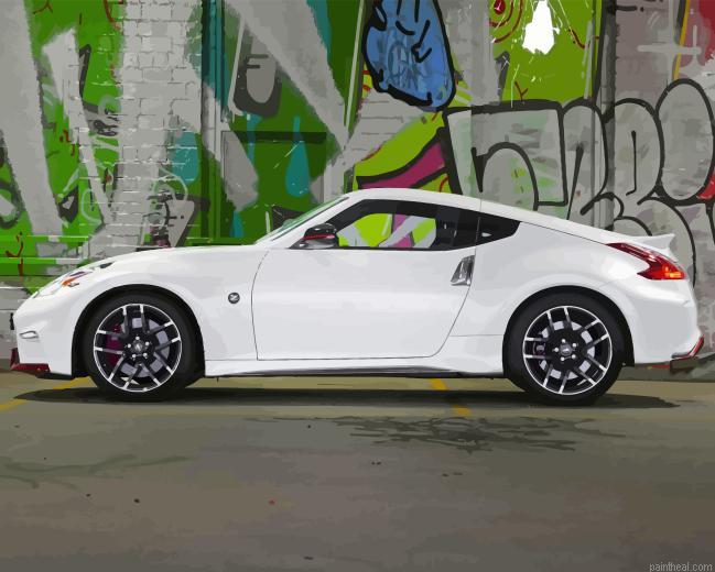 White nissan 370z painting by numbers.jpeg