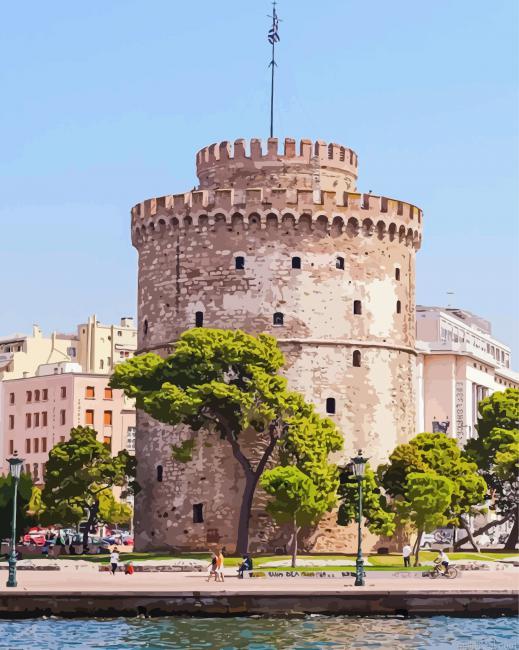 White tower of thessaloniki painting by numbers.jpeg