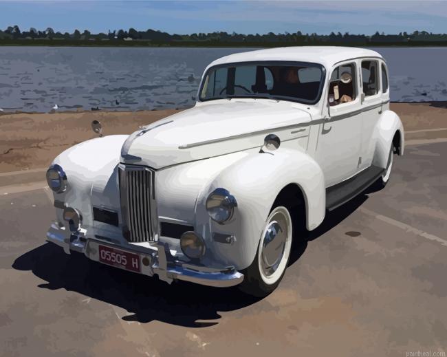 White vintage humber limousine painting by numbers.jpeg