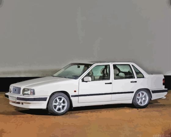 White volvo 850 car painting by numbers.jpeg
