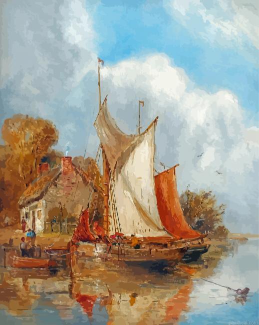 William j j c bond fisherman cottage painting by numbers.jpeg