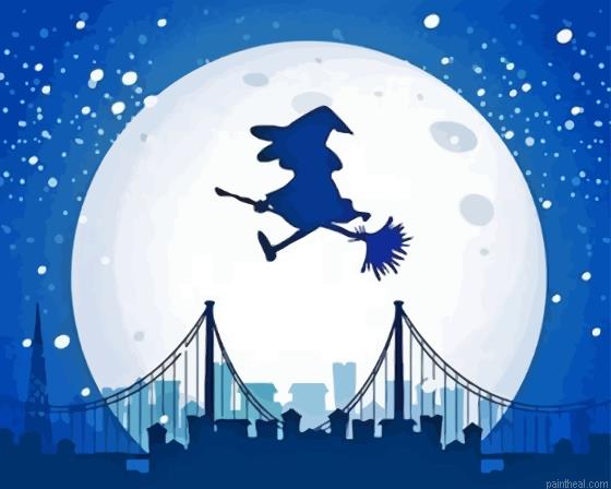 Witch silhouette starry night painting by numbers.jpeg