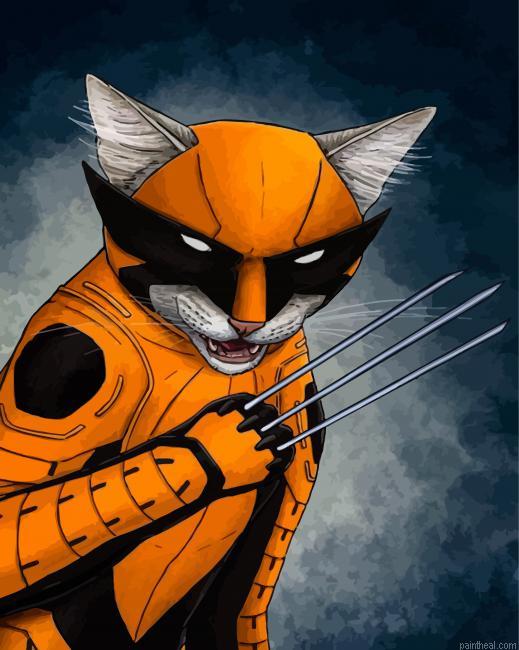 Wolverine super cat painting by numbers.jpeg