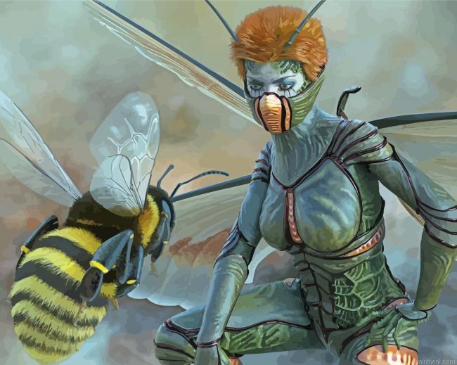 Woman bee painting by numbers.jpeg