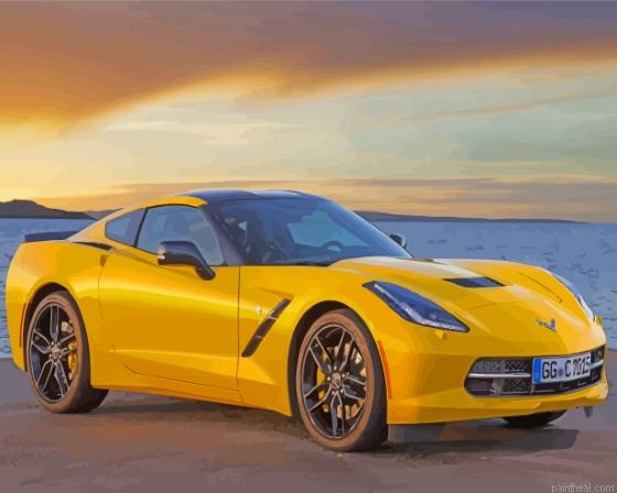 Yellow corvette painting by numbers.jpeg